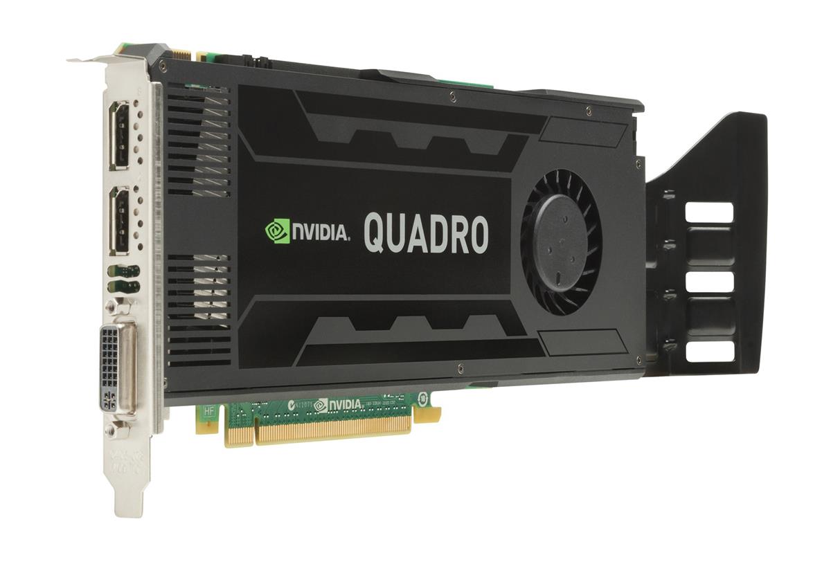 730870-B21 HP Nvidia Quadro K4000 3GB GDDR5 PCI-Express 1-DVI 2-DisplayPort Video Graphics Card