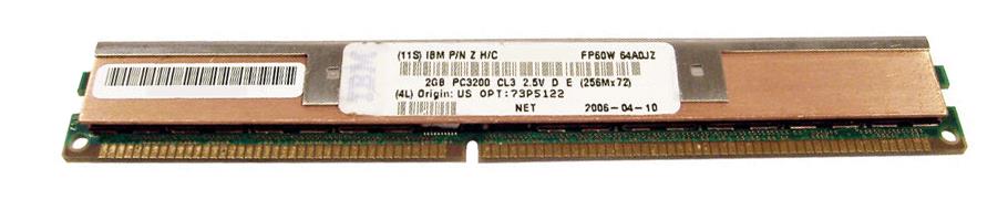 73P5122 IBM 4GB Kit (2 X 2GB) PC3200 DDR-400MHz Registered ECC CL3 184-Pin DIMM 2.5V Very Low Profile (VLP) Memory