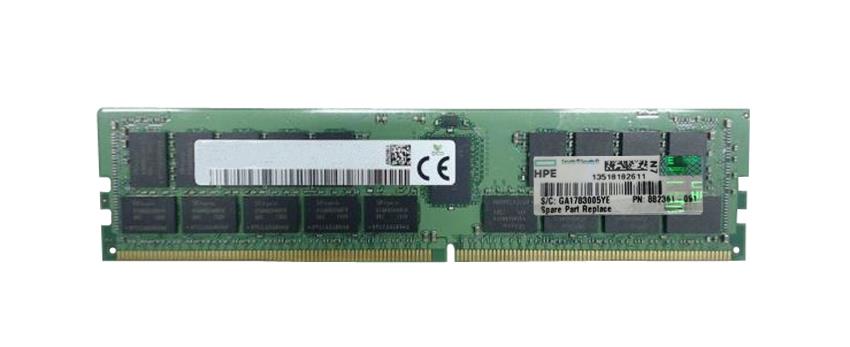 882361-091 HPE 32GB PC4-21300 DDR4-2666MHz Registered ECC CL19 288-Pin DIMM 1.2V Dual Rank Memory Module