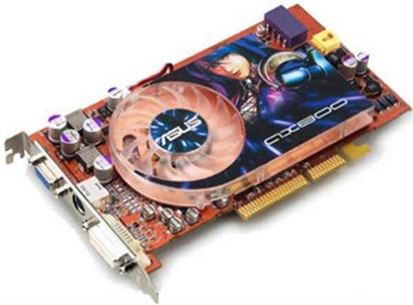 90-C1VCN5-HUAN ASUS AX800XT/TVD/256M ATI Radeon X800 XT 256MB DDR 256-Bit DVI-I / D-Sub AGP 8x/4x/2x Video Graphics Card