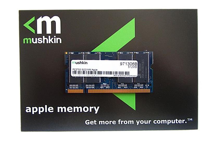 971306B Mushkin 512MB PC2700 DDR-333MHz Unbuffered 200-Pin SDRAM SoDimm Memory Module Apple OE
