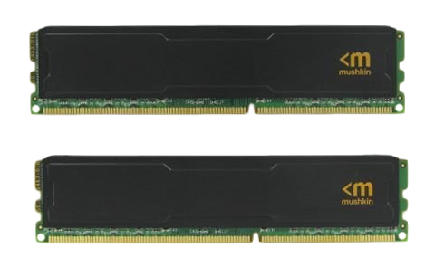 996995S Mushkin Enhanced Stealth 8GB Kit (2 X 4GB) PC3-12800 DDR3-1600MHz non-ECC unbuffered CL9-9-9-24 240-Pin DIMM Memory