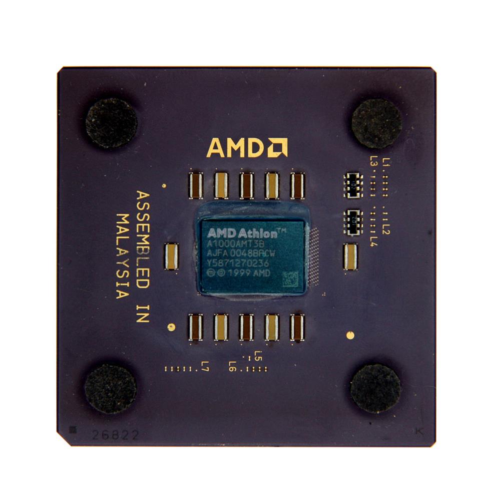 A1000AMT3B1 AMD A1000AMT3B Athlon 1.00GHz 200MHz FSB 256KB L2 Cache Socket 462 Processor