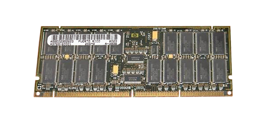 A3763-60001 HP 256MB PC133 133MHz ECC Registered 278-Pin High Density DIMM Memory Module for 9000 and N-Class Servers