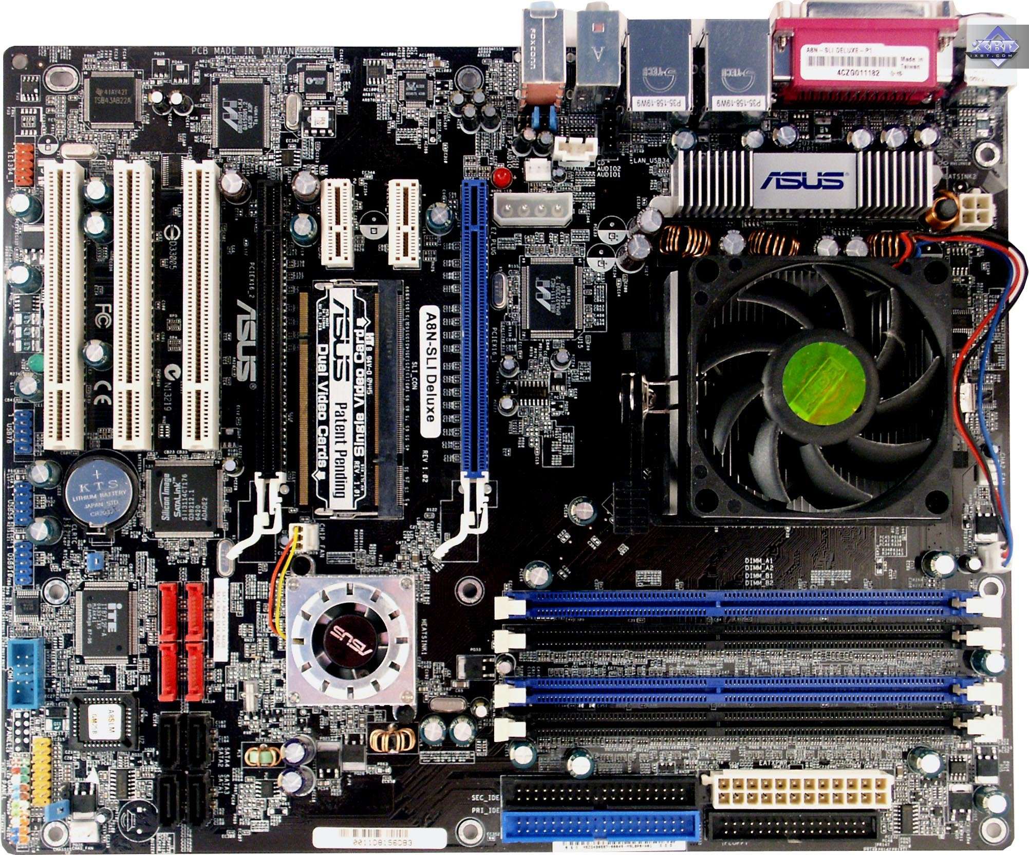 A8NSLI ASUS A8N-SLI Nvidia nForce4 SLI Chipset AMD Athlon 64 FX/ Athlon 64 Processors Support DDR 4x DIMM 4x SATA 1.50Gb/s ATX Motherboard (Refurbished)