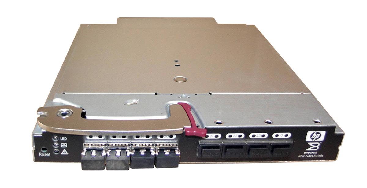 AE372AR HP Brocade 4/24 SAN 24-Ports RJ-45 (16-Internal and 8-External) 4GB Fabric Ethernet Switch for BladeSystem C-Class (Refurbished)