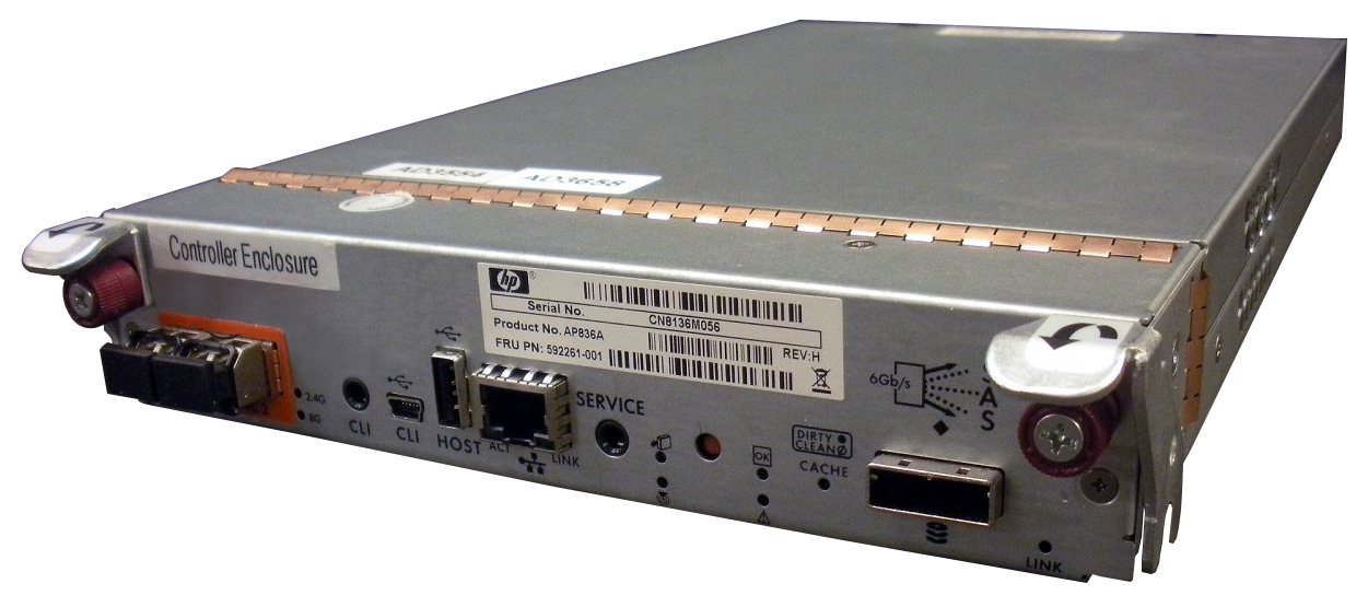 AP836A HP StorageWorks SATA 3Gbps Fibre Channel 2GB RAID 0/1/3/5/6/10/ 50 Controller Card