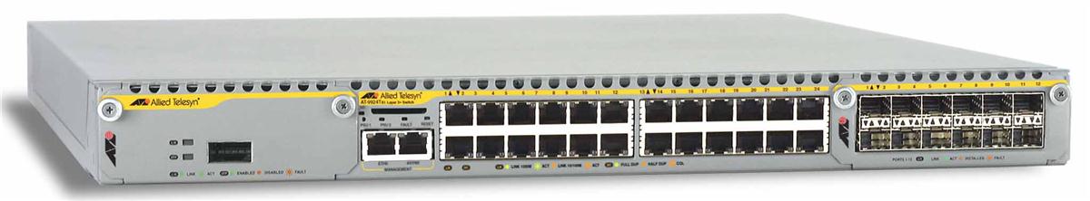 AT-9924TS Allied Telesis Enhanced 24-Ports 10/100/1000TX Gigabit Layer 3+ Expandable Switch (Refurbished)