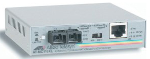 AT-MC116XL-60 Allied Telesis 10/100Base-TX to 10FL/100SX SC MC Media Converter