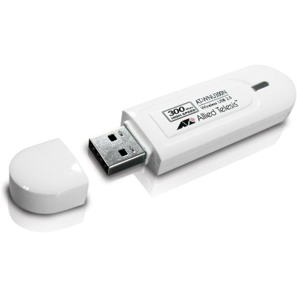 AT-WNU300N Allied Telesis IEEE 802.11b/g/n 300Mbps High-Speed Wireless USB Adapter (Refurbished)