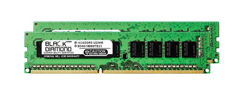 BD16GX21866MTE23 Black Diamond 32GB Kit (2 X 16GB)PC3-14900 DDR3-1866MHz ECC Registered CL13 240-Pin DIMM Quad Rank Memory