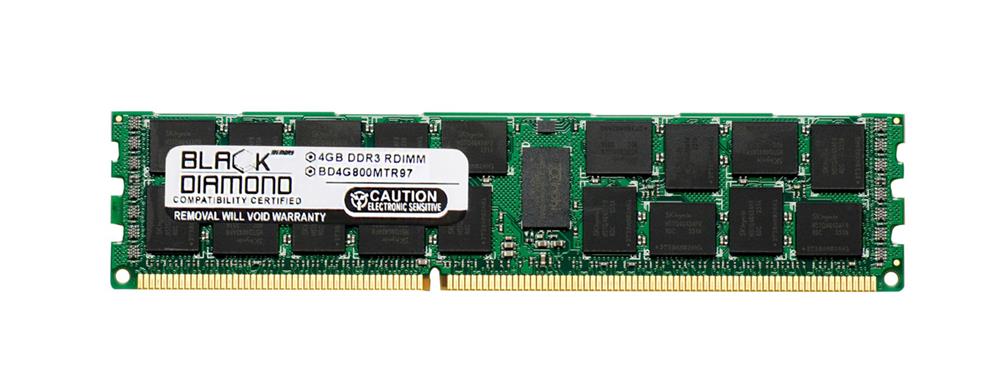 BD4G800MTR97 Black Diamond 4GB PC3-6400 DDR3-800MHz ECC Registered CL6 240-Pin DIMM Very Low Profile (VLP) Dual Rank Memory Module