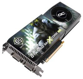 BFGEGTX260MC896OCDE BFG GeForce GTX 260 896MB 448-Bit GDDR3 PCI Express 2 x16 HDCP Ready SLI Support Video Graphics Card