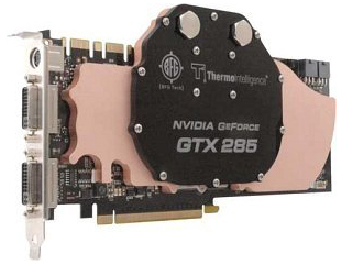 BFGEGTX2851024H2OWE BFG GeForce GTX 285 1GB 512-Bit GDDR3 PCI Express 2 x16 HDCP Ready SLI Support Video Graphics Card with ThermoIntelligence
