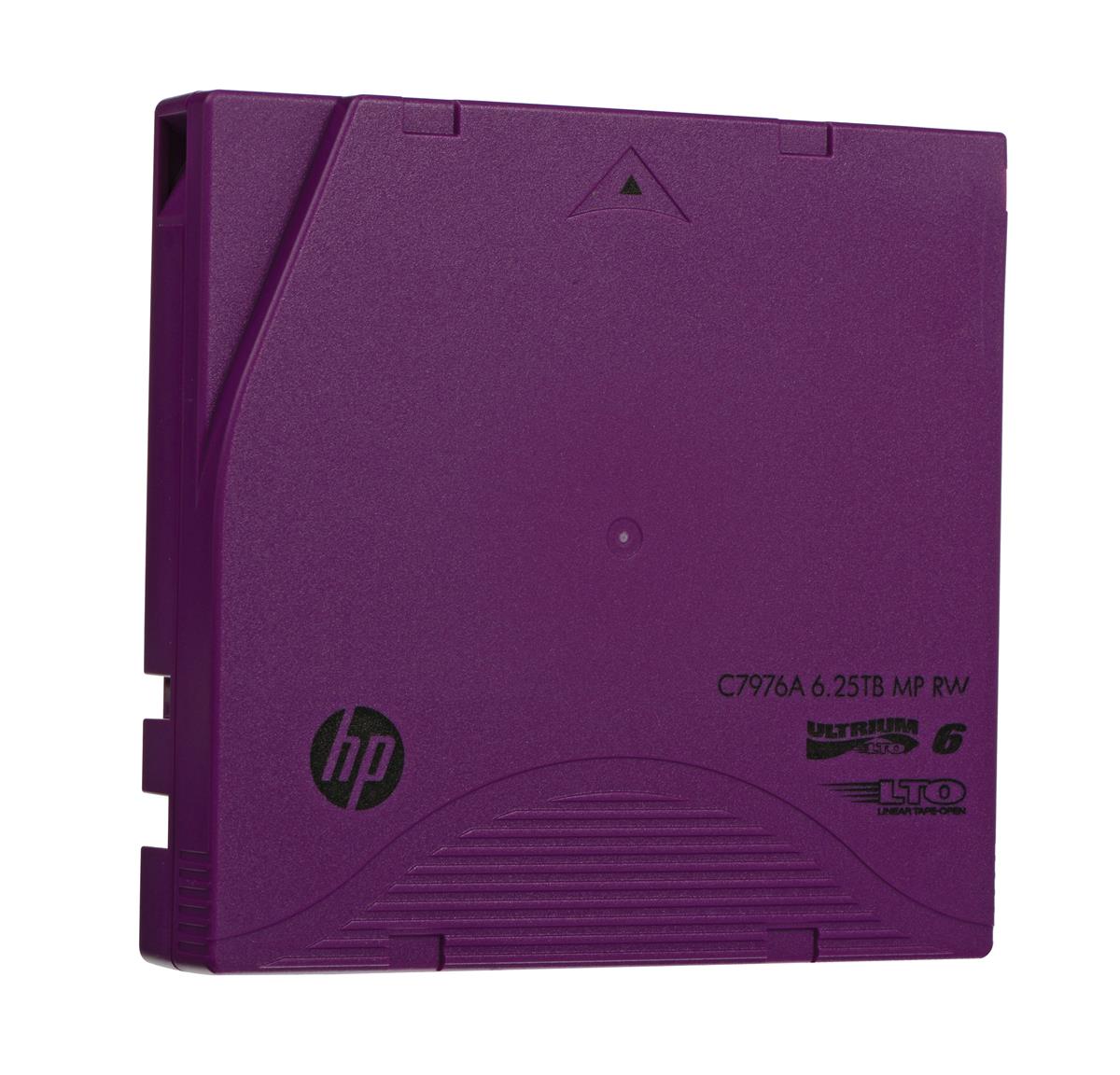 C7976AL HP LTO-6 Ultrium 2.50TB Native / 6.25TB Compressed Metal Particle (MP) RW Tape Data Cartridge (Refurbished)