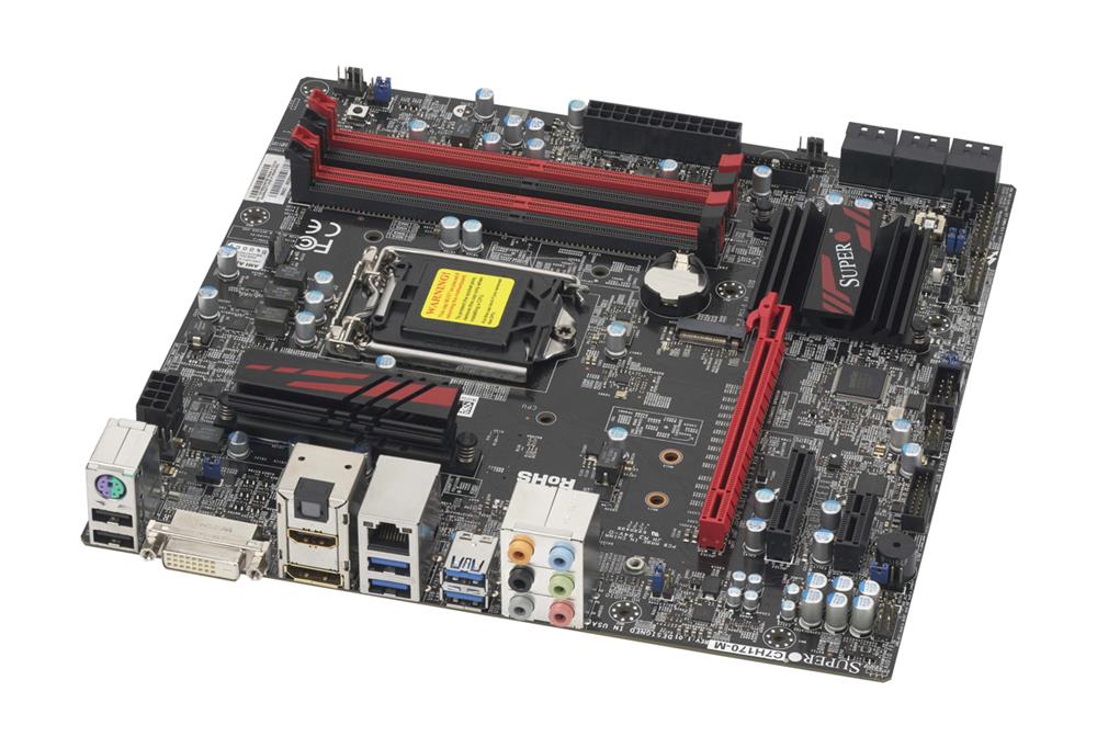 C7H170MO SuperMicro LGA1151 Intel H170 DDR4 SATA3usb3.0 M.2 Agbe Microatx Motherboard (Refurbished)