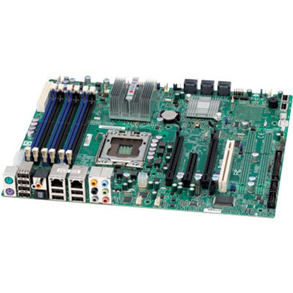 C7X58 SuperMicro Socket LGA 1366 Intel X58 Express + ICH10R Chipset Intel Core i7 / Core i7 Extreme Edition/ Xeon 5500/3500 Series Processors Support DDR3 6x DIMM 6 SATA 3.0Gb/s ATX Server Motherboard (Refurbished)