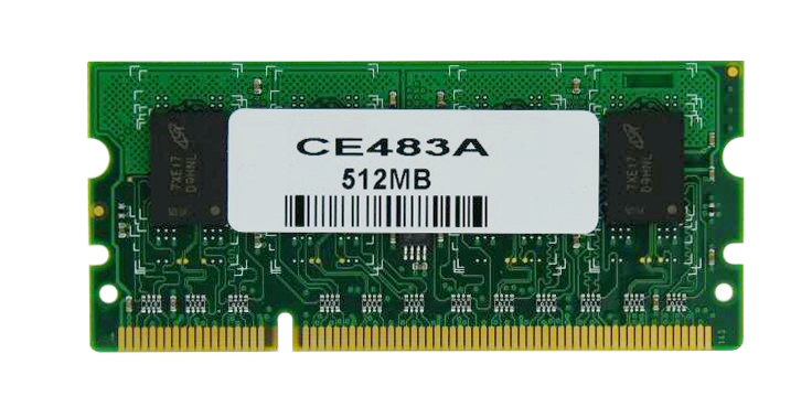 CE483 HP 512MB DDR2 non-ECC Unbuffered 144-Pin SoDimm Memory Module for LaserJet P4015 Printer
