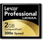 CF2GB-300-381 Lexar Professional 2GB 300x UDMA CompactFlash (CF) Memory Card