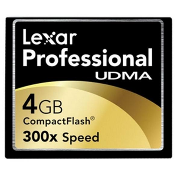 CF4GB-300-381 Lexar Professional 4GB 300x UDMA CompactFlash (CF) Memory Card
