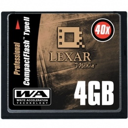 CFB4GB40380 Lexar Professional 4GB 40x CompactFlash (CF) Memory Card