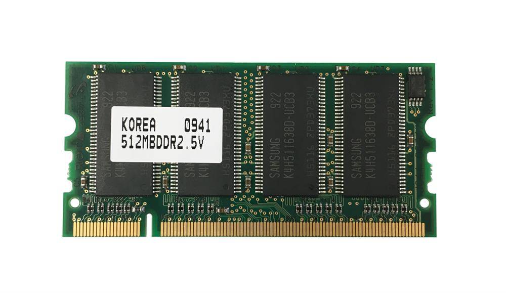 CLP-MEM103 Samsung 512MB PC2700 DDR-333MHz non-ECC Unbuffered CL2.5 200-Pin SoDimm Memory