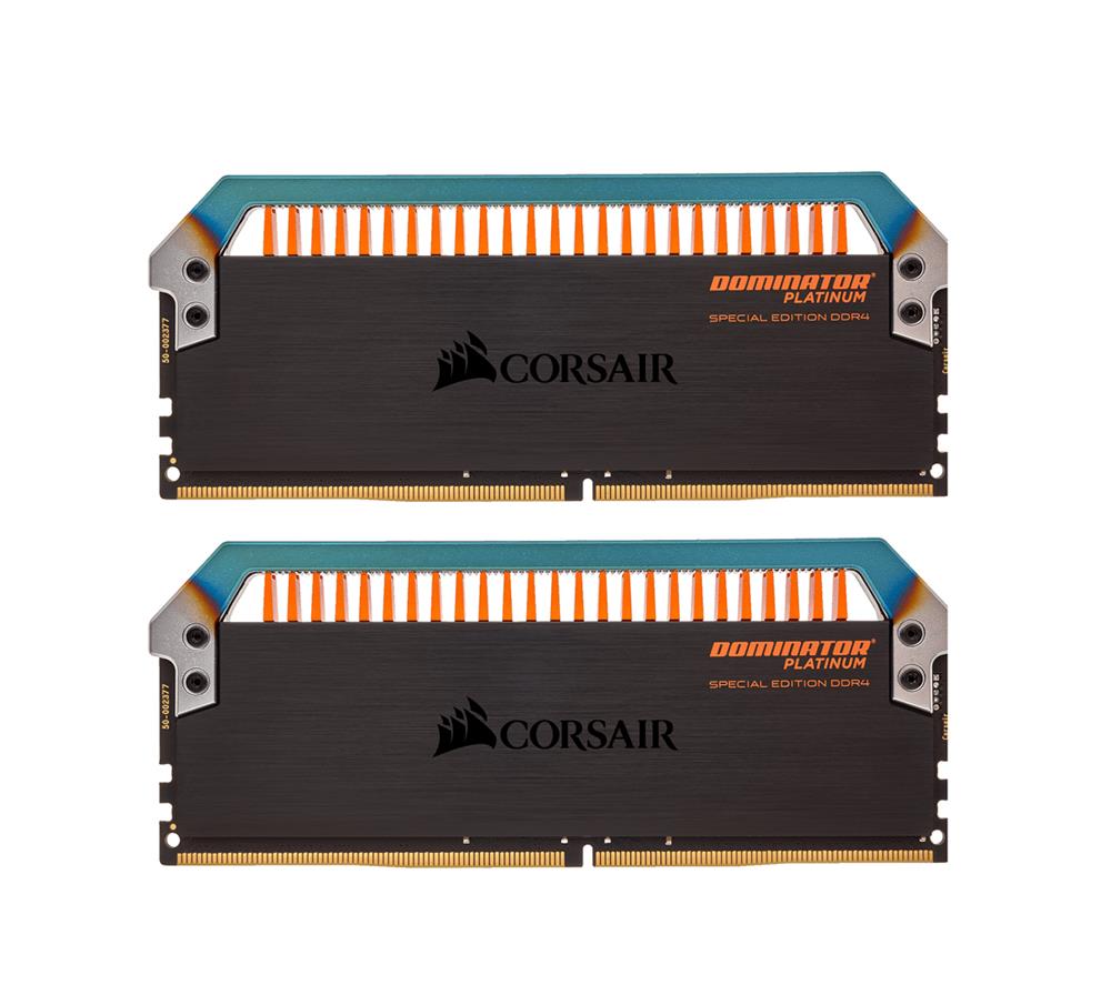 CMD32GX4M2C3200C14T Corsair Dominator Platinum Torque 32GB Kit (2 X 16GB) PC4-25600 DDR4-3200MHz non-ECC Unbuffered CL14 (14-16-16-36) 288-Pin DIMM 1.35V Memory