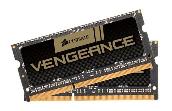 CMSX16GX3M2B1600C9 Corsair Vengeance Performance 16GB (2 X 8GB) PC3-12800 DDR3-1600MHz non-ECC Unbuffered CL9 (9-9-9-24) 204-Pin SoDimm 1.35V Low Voltage Memory