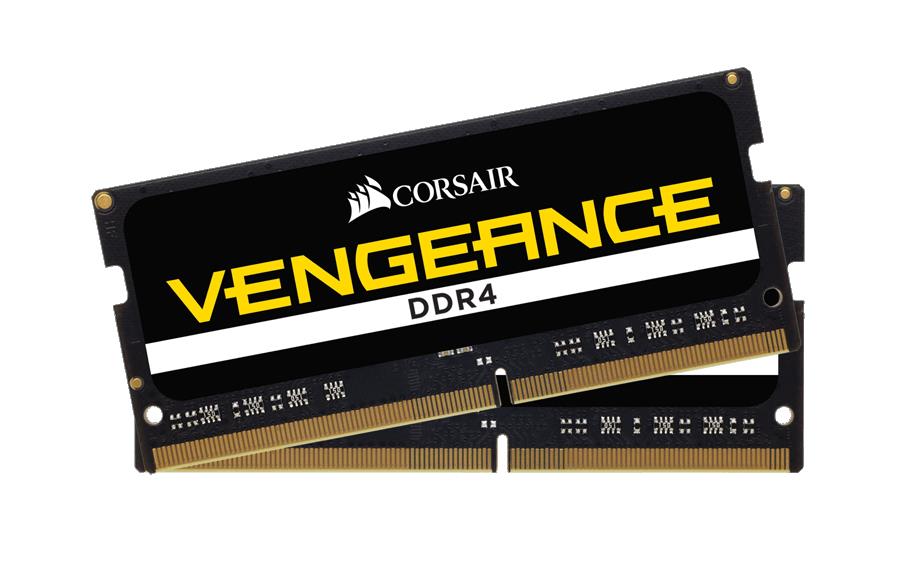 CMSX16GX4M2A2666C18 Corsair Vengeance 16GB Kit (2 X 8GB) PC4-21300 DDR4-2666MHz non-ECC Unbuffered CL18 (18-19-19-39) 260-Pin SoDimm Memory