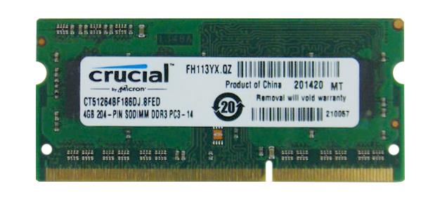 M4L-PC31866ND3D813S-4G M4L Certified 4GB 1866MHz DDR3 PC3-14900 Non-ECC CL13 204-Pin Dual Rank x8 SoDimm