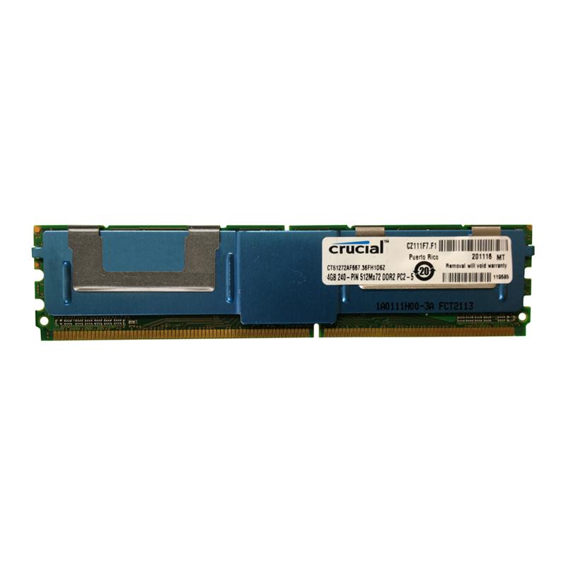 CT51272AF667.36FH1D6Z Crucial 4GB PC2-5300 DDR2-667MHz ECC Fully Buffered CL5 240-Pin DIMM Dual Rank Memory Module