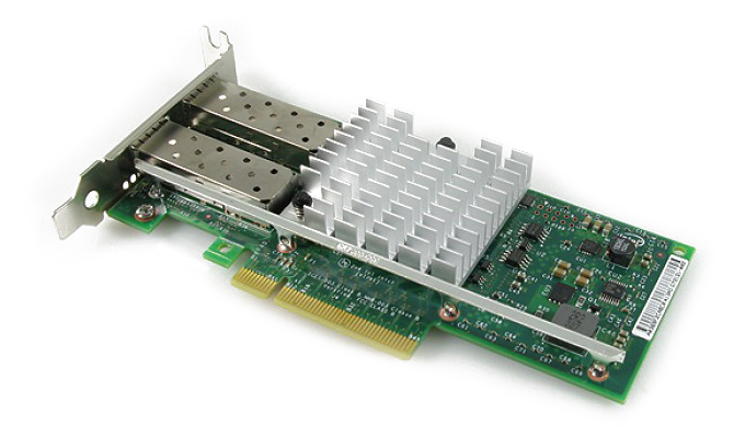 CYK8V-LP Dell Dual-Ports SFP+ 10Gbps 10 Gigabit Ethernet PCI Express 2.0 x8 Converged Server Network Adapter by Intel