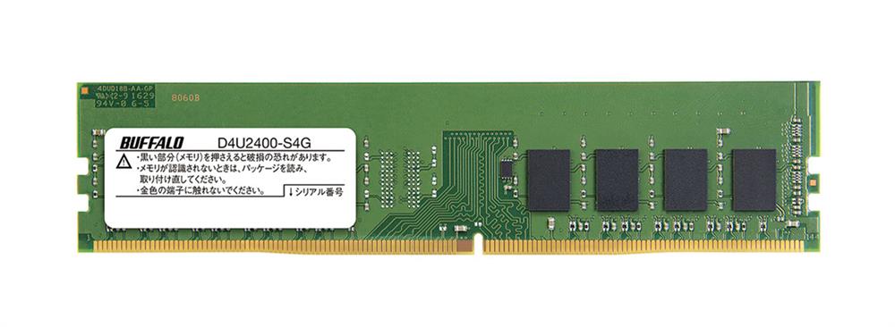 D4U2400-S4G Buffalo 4GB PC4-19200 DDR4-2400MHz non-ECC Unbuffered CL17 288-Pin DIMM 1.2V Single Rank Memory Module