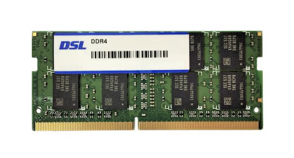 D4XS1G081SH21A-B DSL 8GB PC4-17000 DDR4-2133MHz ECC Unbuffered CL15 260-Pin SoDimm 1.2V Single Rank Memory Module