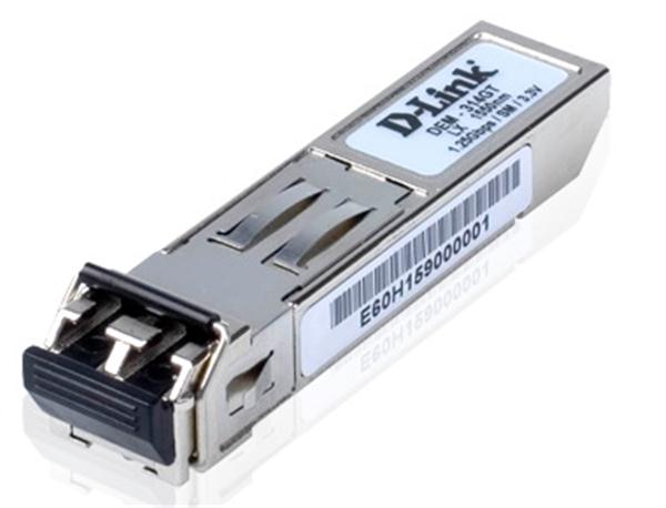 DEM-314GT D-Link 1Gbps 1000Base-LX Single-mode Fiber 50km 1310nm Duplex LC Connector SFP Transceiver Module with DOM