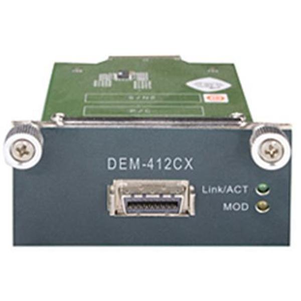 DEM-412CX D-Link 10 Gigabit Ethernet Module With 1 Cx4-Port Compatible W/ Dgs-3610-Xx Series Gigabit Switches W/O Tranceiver