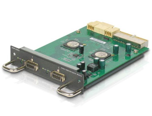 DEM-420CX D-Link 10Gigabit CX4 Module 2 x 10GBase-CX4 Expansion Module (Refurbished)