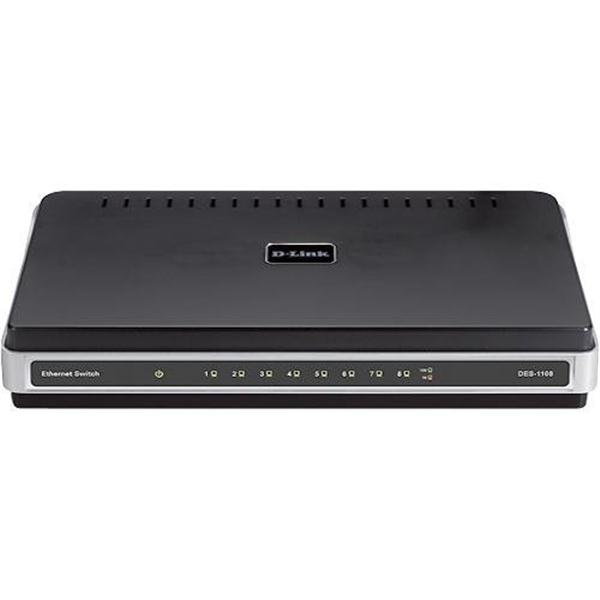 DES-1108 D-Link 8-Ports 10/100 Desktop Ethernet Switch (Refurbished)