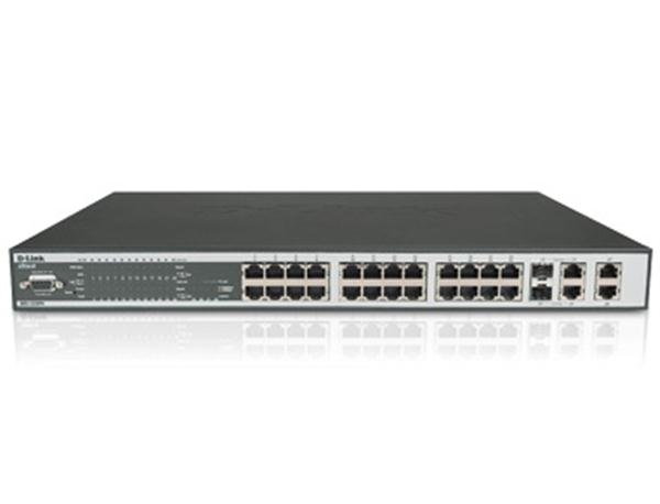 DES-3228PA D-Link 24-Ports 10/100 Managed 4-Gigabit Copper 2-Combo Sfp Poe Switch (Refurbished)