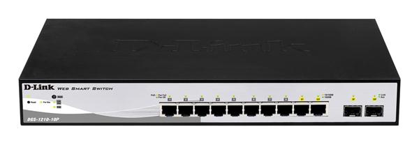 DGS-1210-10P-A1 D-Link Network DGS-1210-10P Smart 8-Ports Gigabit PoE Switch 2 Co (Refurbished)