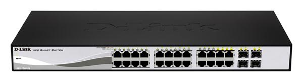 DGS-1210-24-A1 D-Link 24-Ports Gigabit WebSmart Switch with 4 Combo SFP (Refurbished)