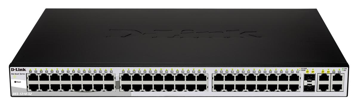 DGS-1210-52 D-Link 52-Port Gigabit Smart Switch including 4 SFP Ports (Refurbished)