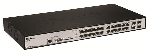 DGS-3200-24 D-Link Xstack Managed 20-Ports Gigabit Layer 2 Switch with 1000Base-T/SFP 4 Combo Ports IPV6 (Refurbished)