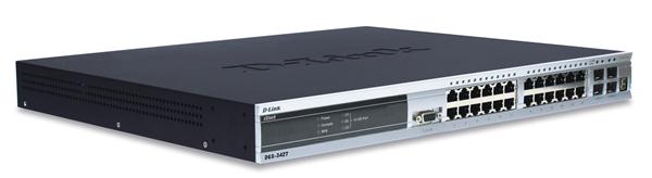 DGS-3427 D-Link xStack 24-Ports Gigabit L2+ Stackable Managed Switch with 4 Combo SFP Ports (Refurbished)