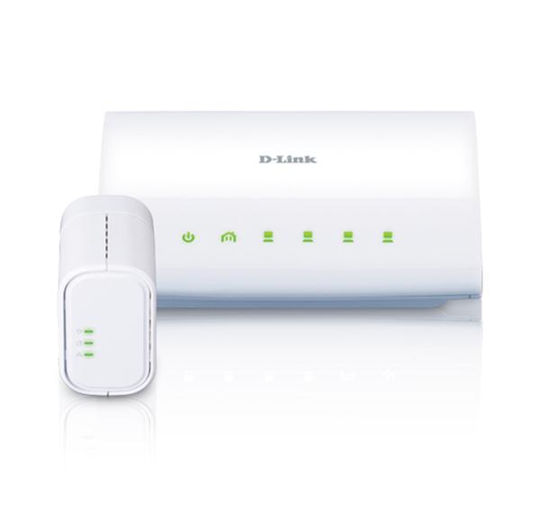 DHP-348AV-A1 D-Link Powerline AV 4-Port Switch Mini Kit (Refurbished)