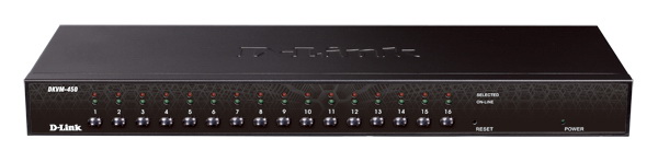 DKVM-450 D-Link 16-Ports 1U Rack-mountable KVM Ethernet Switch (Refurbished)