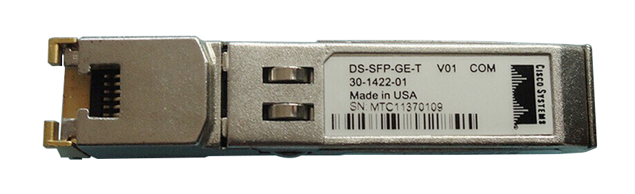 DS-SFP-GE-T Cisco 1Gbps 1000Base-T Copper 100m RJ-45 Connector SFP Transceiver Module