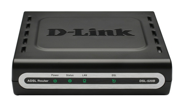 DSL-520B D-Link ADSL2+ Modem Router 2-Ports Slots (Refurbished)