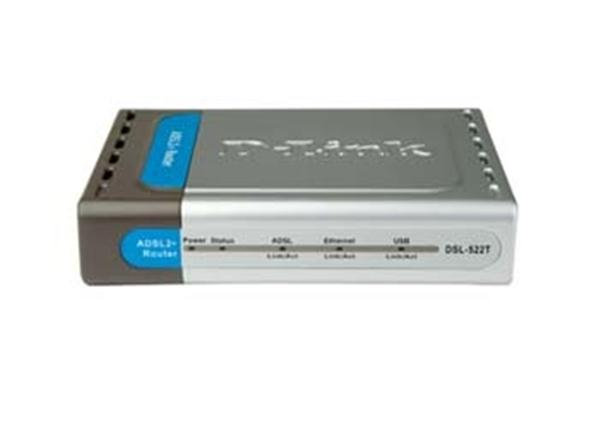 DSL-522T D-Link UUSB Ethernet ADSL2 Router (Refurbished)