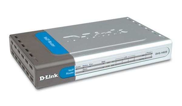 DVG-1402S D-Link Express EtherNetwork VoIP Router 1 x 10/100Base-TX WAN, 4 x 10/100Base-TX LAN, 2 x (Refurbished)